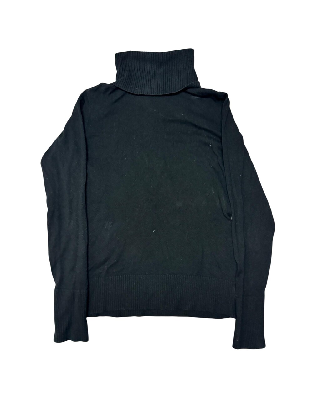 Banana Republic Sweater Womens Small Black Silk Cashmere Turtleneck Pullover